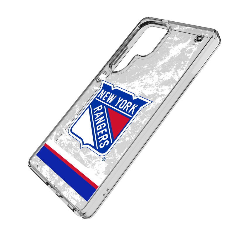 New York Rangers Ice Stripe Galaxy Clear Phone Case for Samsung Galaxy Iso.Jpg