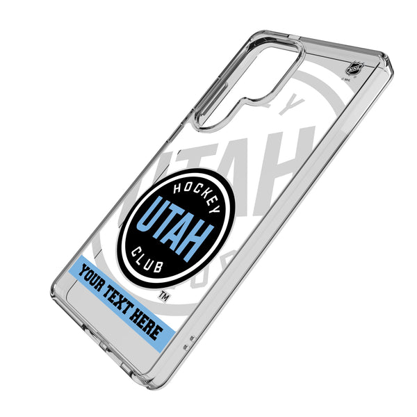 Utah Hockey Club Personalized Tilt Galaxy Clear Phone Case for Samsung Galaxy Iso.Jpg