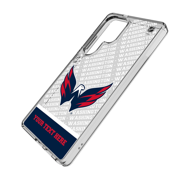 Washington Capitals Personalized EndZone Plus Galaxy Clear Phone Case for Samsung Galaxy Iso.Jpg