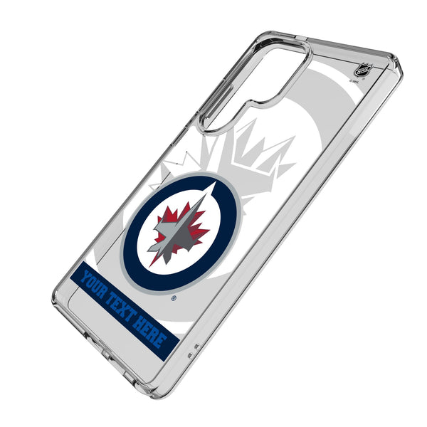 Winnipeg Jets Personalized Tilt Galaxy Clear Phone Case for Samsung Galaxy Iso.Jpg