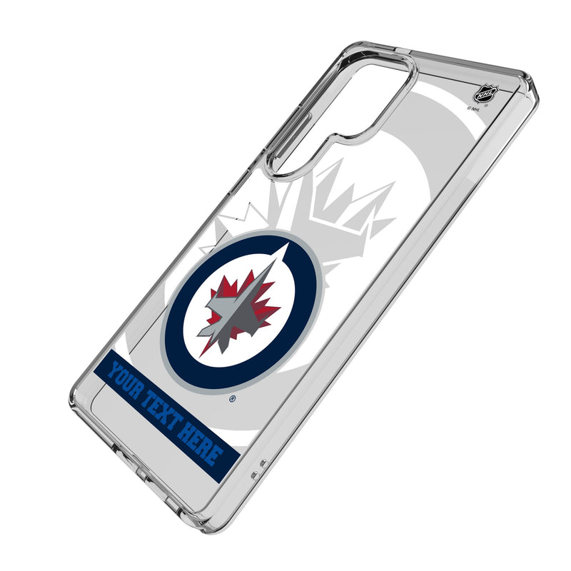 Winnipeg Jets Personalized Tilt Galaxy Clear Phone Case for Samsung Galaxy Iso.Jpg