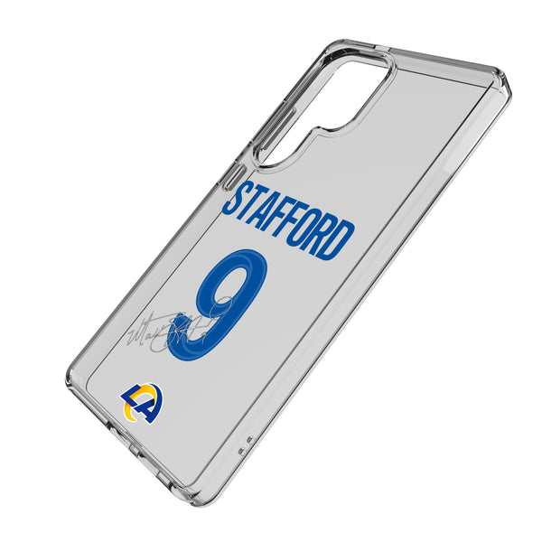 Matthew Stafford Los Angeles Rams 9 Game Tactic Galaxy Clear Phone Case for Samsung Galaxy Iso.Jpg