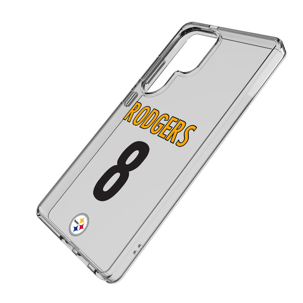 Aaron Rodgers Pittsburgh Steelers 8 Game Tactic Galaxy Clear Phone Case for Samsung Galaxy Iso.Jpg