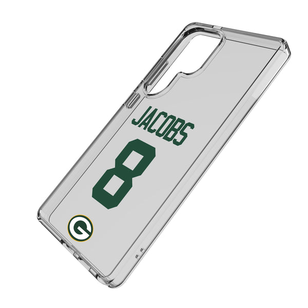 Josh Jacobs Green Bay Packers 8 Game Tactic Galaxy Clear Phone Case for Samsung Galaxy Iso.Jpg