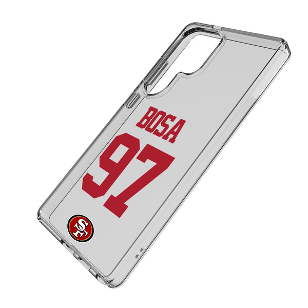 Nick Bosa San Francisco 49ers 97 Game Tactic Galaxy Clear Phone Case for Samsung Galaxy Iso.Jpg