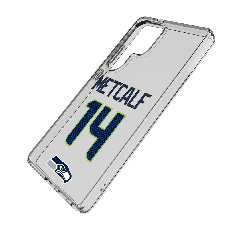 DK Metcalf Seattle Seahawks 14 Game Tactic Galaxy Clear Phone Case for Samsung Galaxy Iso.Jpg