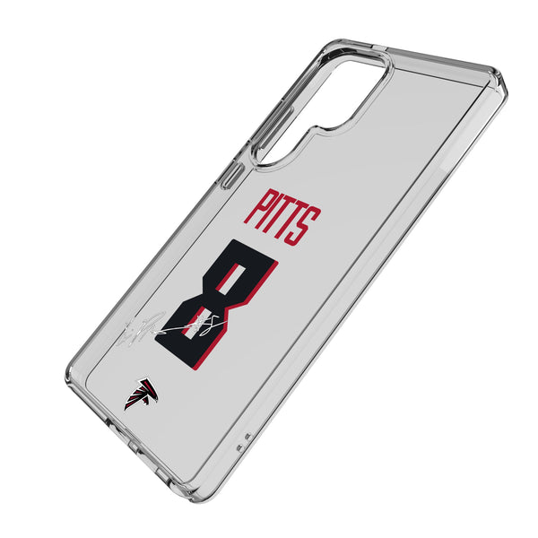 Kyle Pitts Atlanta Falcons 8 Game Tactic Galaxy Clear Phone Case for Samsung Galaxy Iso.Jpg