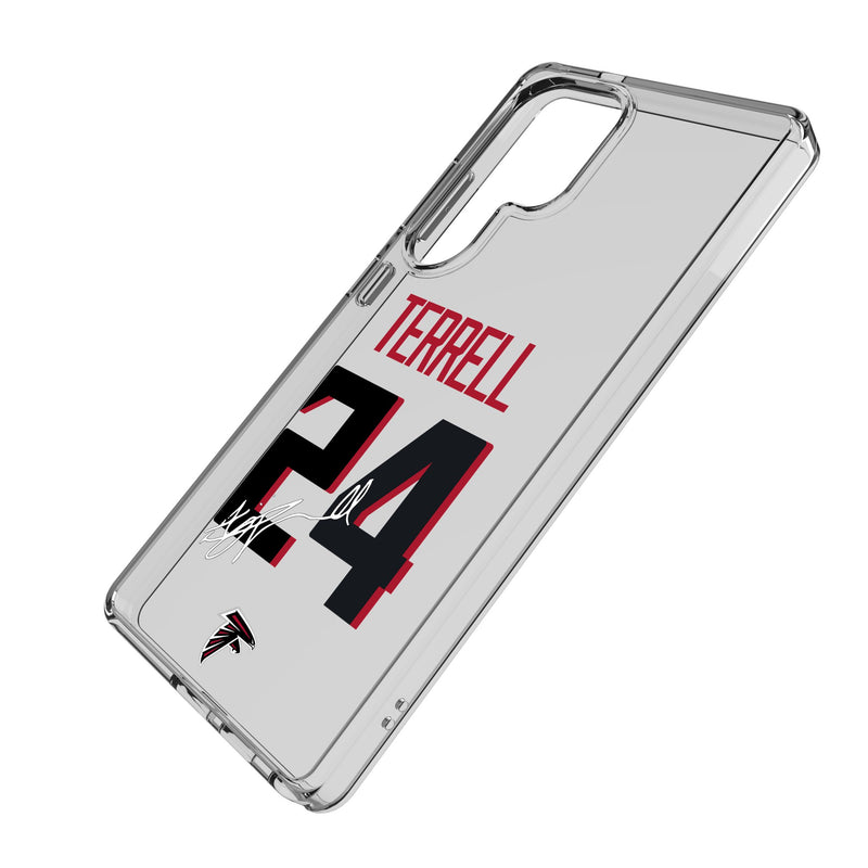 A.J. Terrell Atlanta Falcons 24 Game Tactic Galaxy Clear Phone Case for Samsung Galaxy Iso.Jpg