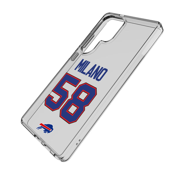 Matt Milano Buffalo Bills 58 Game Tactic Galaxy Clear Phone Case for Samsung Galaxy Iso.Jpg
