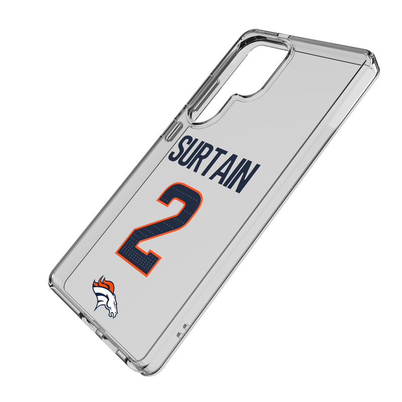 Pat Surtain II Denver Broncos 2 Game Tactic Galaxy Clear Phone Case for Samsung Galaxy Iso.Jpg
