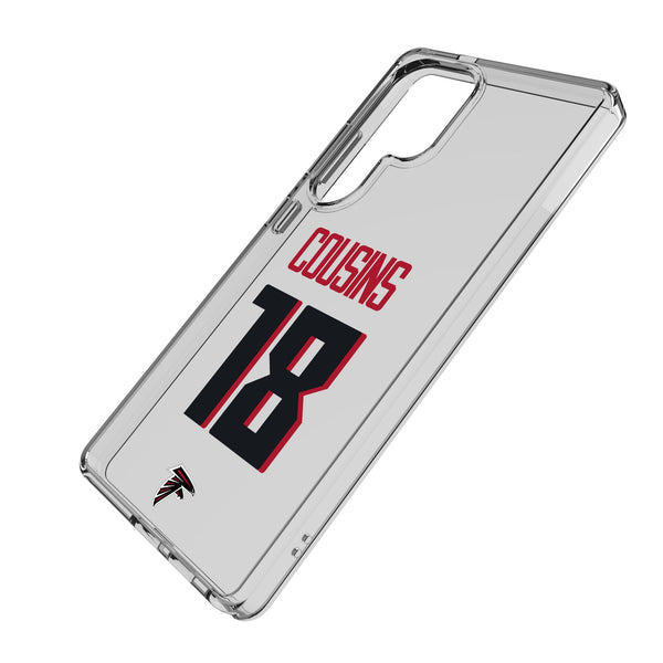 Kirk Cousins Atlanta Falcons 18 Game Tactic Galaxy Clear Phone Case for Samsung Galaxy Iso.Jpg