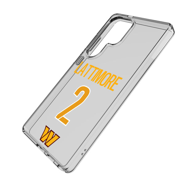 Marshon Lattimore Washington Commanders 2 Game Tactic Galaxy Clear Phone Case for Samsung Galaxy Iso.Jpg