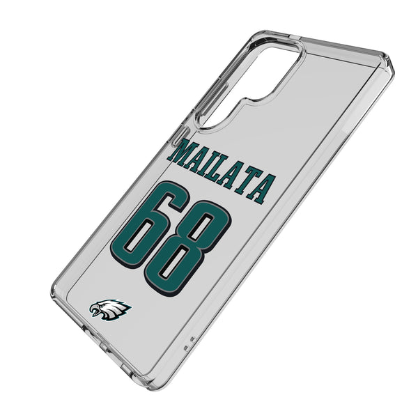 Jordan Mailata Philadelphia Eagles 68 Game Tactic Galaxy Clear Phone Case for Samsung Galaxy Iso.Jpg