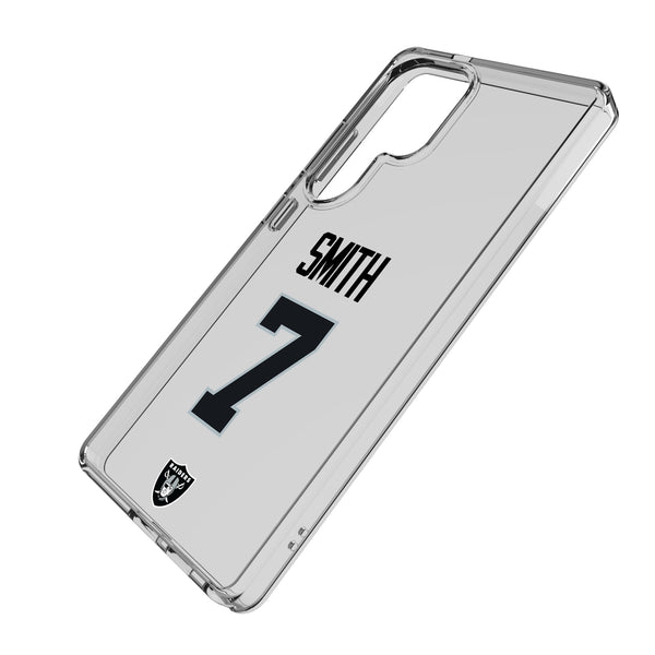 Geno Smith Las Vegas Raiders 7 Game Tactic Galaxy Clear Phone Case for Samsung Galaxy Iso.Jpg