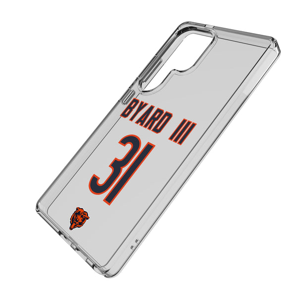 Kevin Byard III Chicago Bears 31 Game Tactic Galaxy Clear Phone Case for Samsung Galaxy Iso.Jpg