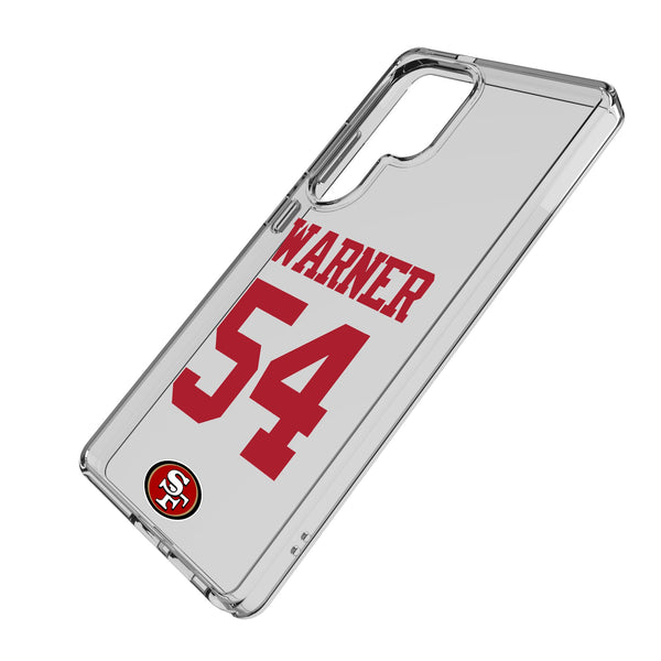 Fred Warner San Francisco 49ers 54 Game Tactic Galaxy Clear Phone Case for Samsung Galaxy Iso.Jpg