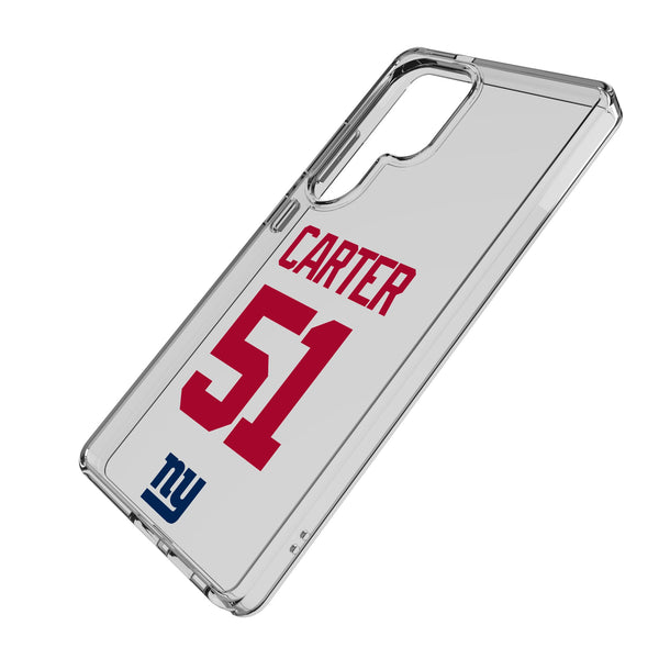Abdul Carter New York Giants 51 Game Tactic Galaxy Clear Phone Case for Samsung Galaxy Iso.Jpg