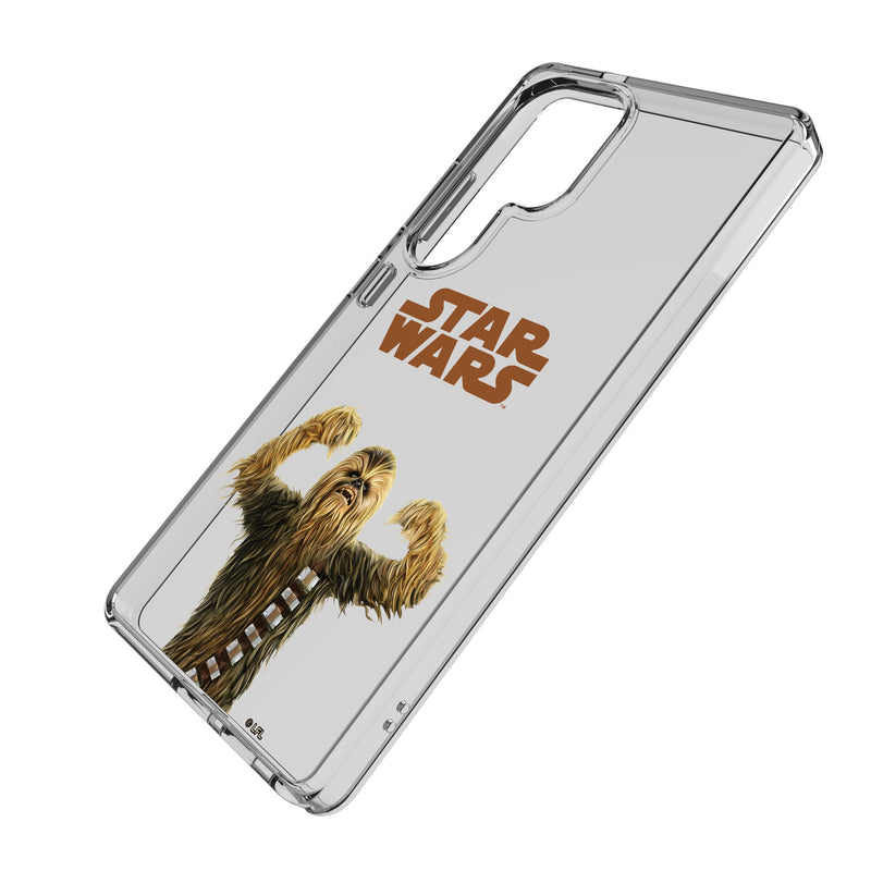 Star Wars Chewbacca Color Block Galaxy Clear Phone Case for Samsung Galaxy Iso.Jpg