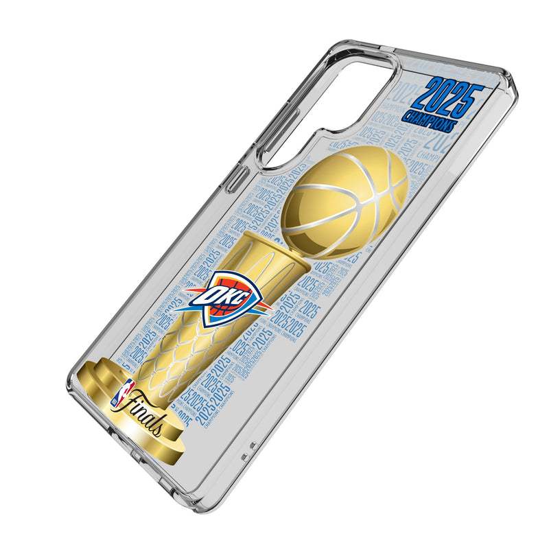 Oklahoma City Thunder 2025 NBA Champions Galaxy Clear Phone Case for Samsung Galaxy Iso.Jpg