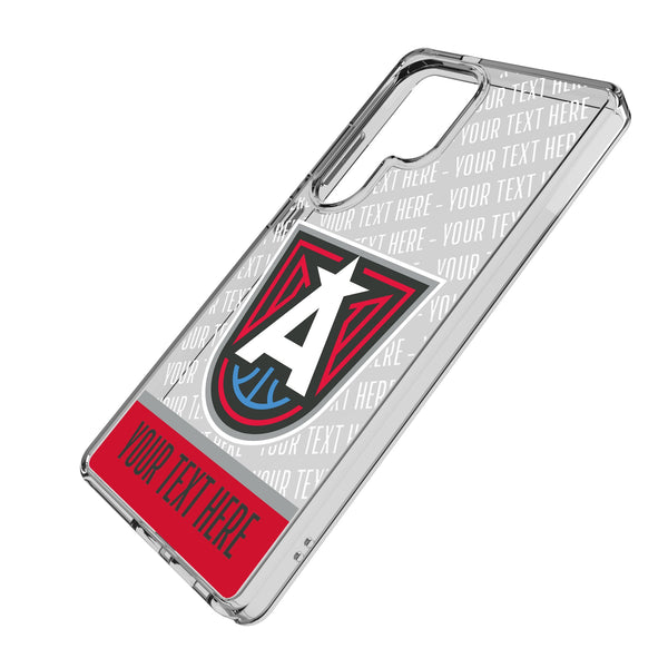 Atlanta Dream Personalized EndZone Plus Galaxy Clear Phone Case for Samsung Galaxy Iso.Jpg