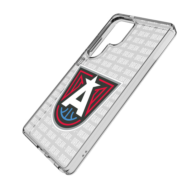 Atlanta Dream Text Backdrop Galaxy Clear Phone Case for Samsung Galaxy Iso.Jpg