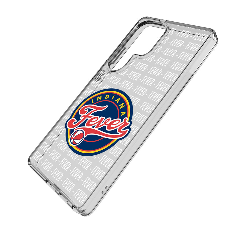 Indiana Fever Text Backdrop Galaxy Clear Phone Case for Samsung Galaxy Iso.Jpg