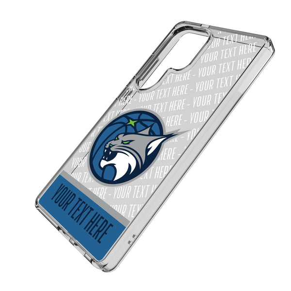 Minnesota Lynx Personalized EndZone Plus Galaxy Clear Phone Case for Samsung Galaxy Iso.Jpg