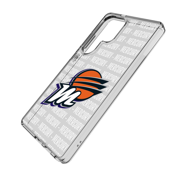 Phoenix Mercury Text Backdrop Galaxy Clear Phone Case for Samsung Galaxy Iso.Jpg