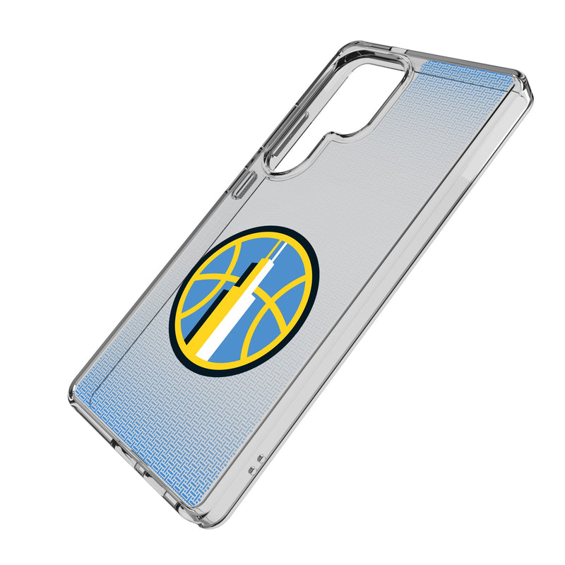 Chicago Sky Linen Galaxy Clear Phone Case for Samsung Galaxy Iso.Jpg