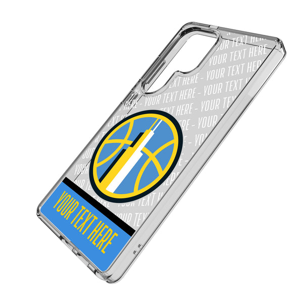 Chicago Sky Personalized EndZone Plus Galaxy Clear Phone Case for Samsung Galaxy Iso.Jpg