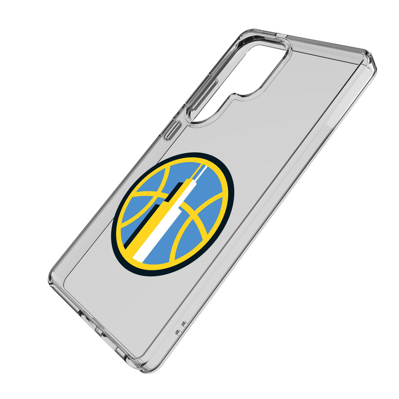 Chicago Sky Text Backdrop Galaxy Clear Phone Case for Samsung Galaxy Iso.Jpg