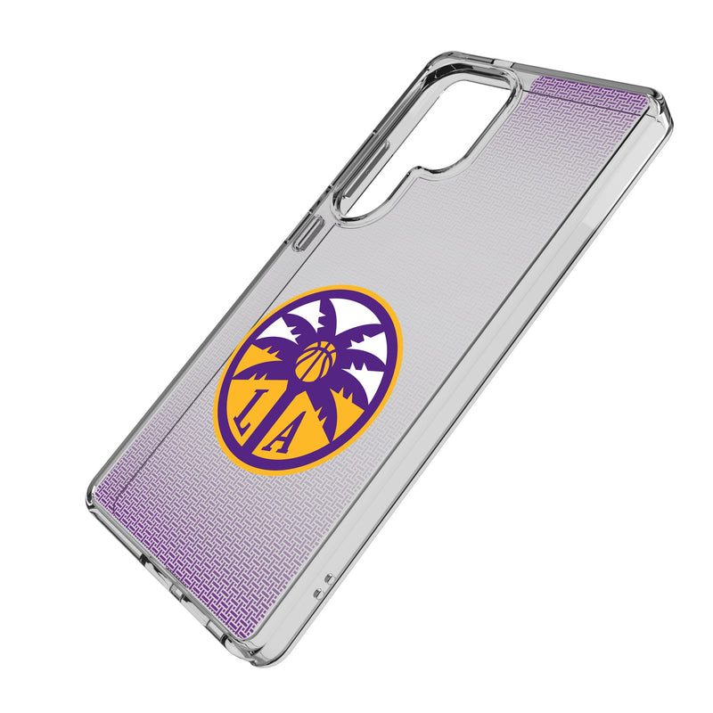 Los Angeles Sparks Linen Galaxy Clear Phone Case for Samsung Galaxy Iso.Jpg