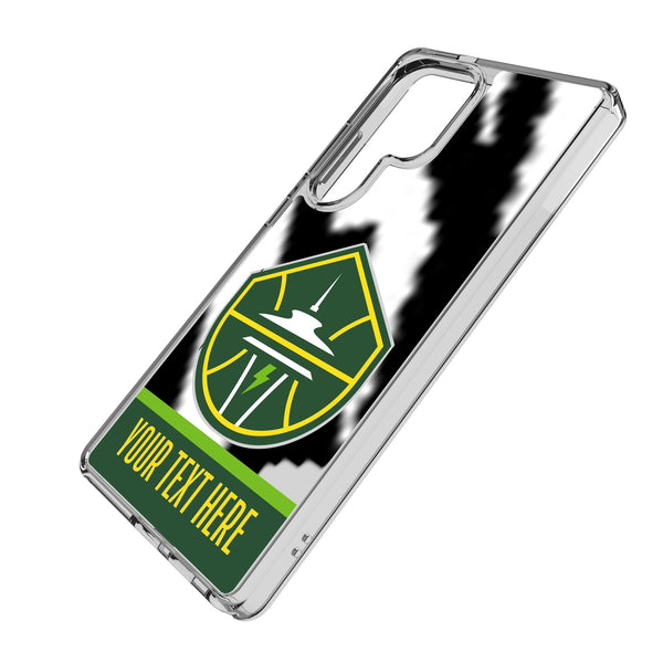 Seattle Storm Personalized EndZone Plus Galaxy Clear Phone Case for Samsung Galaxy Iso.Jpg