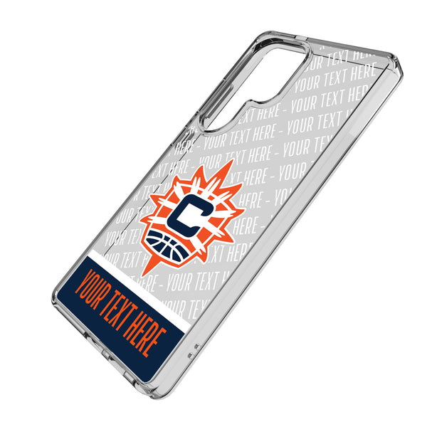 Connecticut Sun Personalized EndZone Plus Galaxy Clear Phone Case for Samsung Galaxy Iso.Jpg