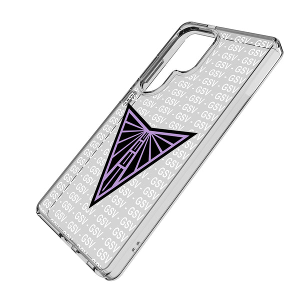 Golden State Valkyries Text Backdrop Galaxy Clear Phone Case for Samsung Galaxy Iso.Jpg
