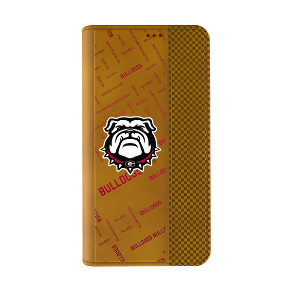 University of Georgia Bulldogs Uga Quadtile iPhone Folio Phone Case for Apple iPhone Closed.Jpg