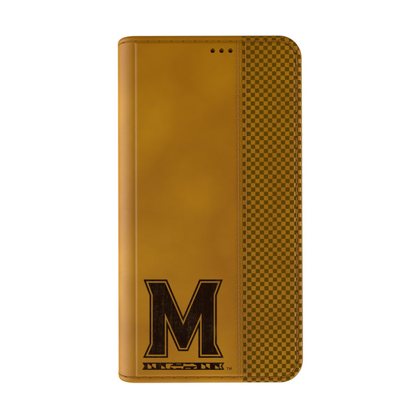 University of Maryland Terrapins Burn iPhone Folio Phone Case for Apple iPhone Closed.Jpg