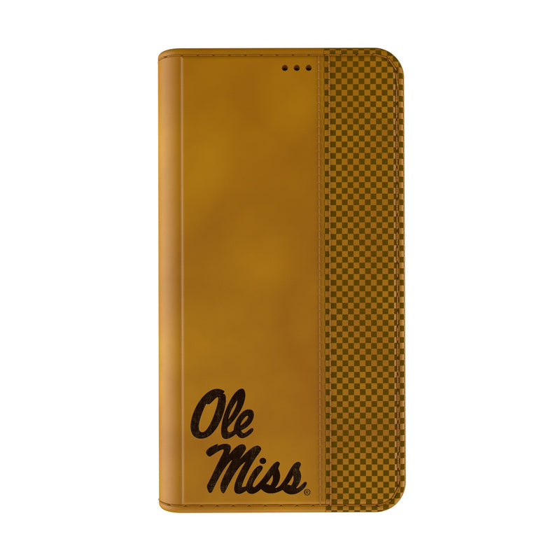 University of Mississippi Rebels Burn iPhone Folio Phone Case Closed.Jpg