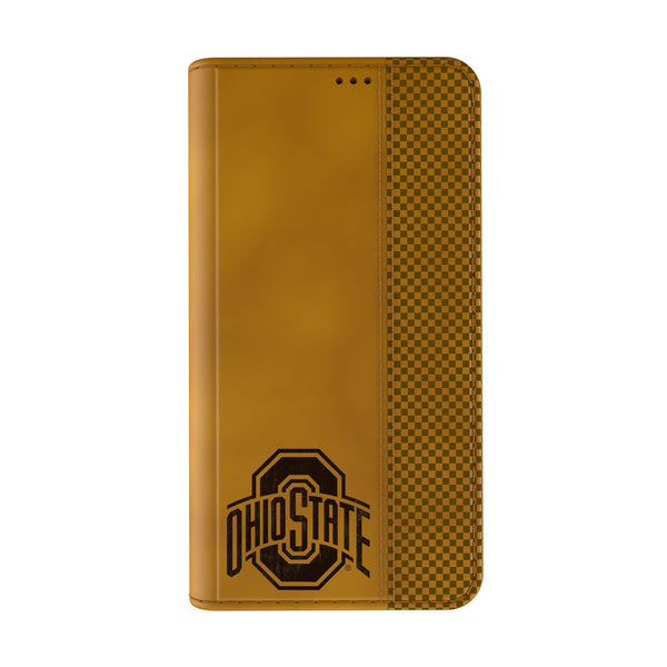 Ohio State University Buckeyes Burn iPhone Folio Phone Case for Apple iPhone Closed.Jpg