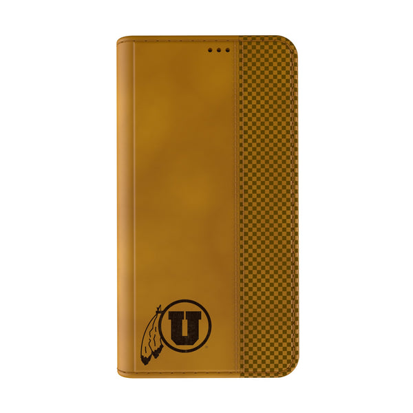 University of Utah Utes Burn iPhone Folio Phone Case for Apple iPhone Closed.Jpg
