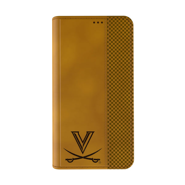 University of Virginia Cavaliers Burn iPhone Folio Phone Case for Apple iPhone Closed.Jpg