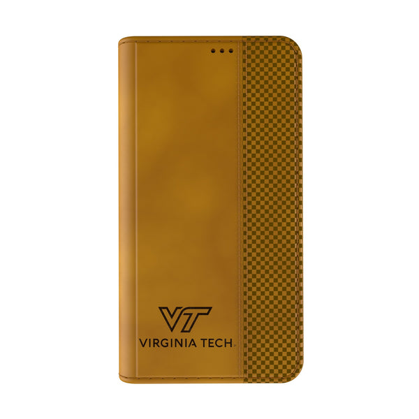 Virginia Tech Hokies Burn iPhone Folio Phone Case for Apple iPhone Closed.Jpg