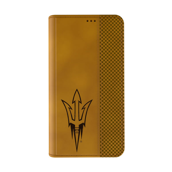 Arizona State University Sun Devils Burn iPhone Folio Phone Case for Apple iPhone Closed.Jpg