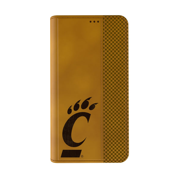 University of Cincinnati Bearcats Burn iPhone Folio Phone Case for Apple iPhone Closed.Jpg