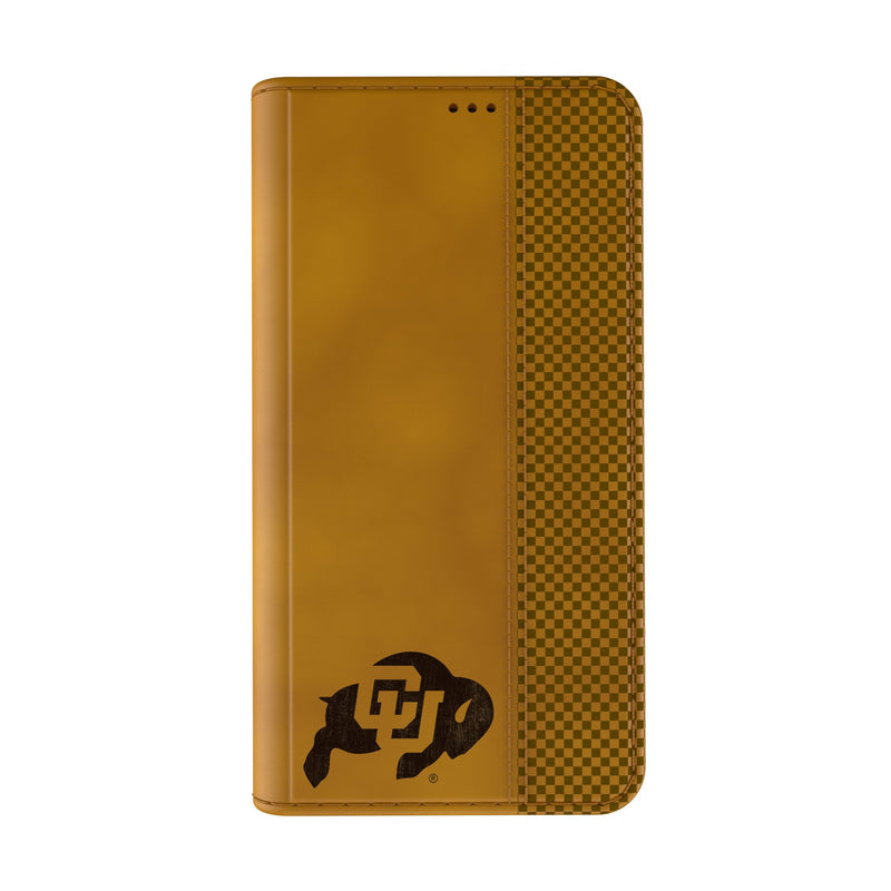 University of Colorado Buffaloes Burn iPhone Folio Phone Case for Apple iPhone Closed.Jpg