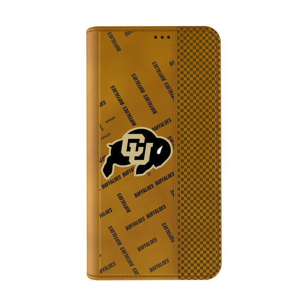 University of Colorado Buffaloes Quadtile iPhone Folio Phone Case for Apple iPhone Closed.Jpg