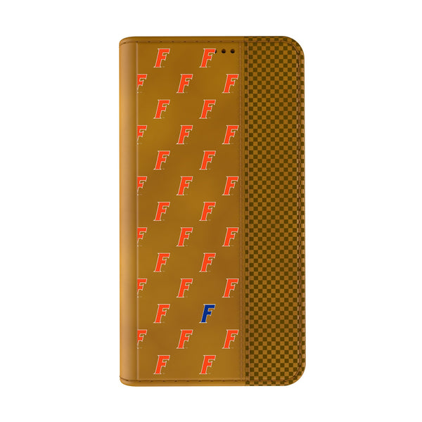 University of Florida Gators Fashion Pattern iPhone Folio Phone Case for Apple iPhone Closed.Jpg