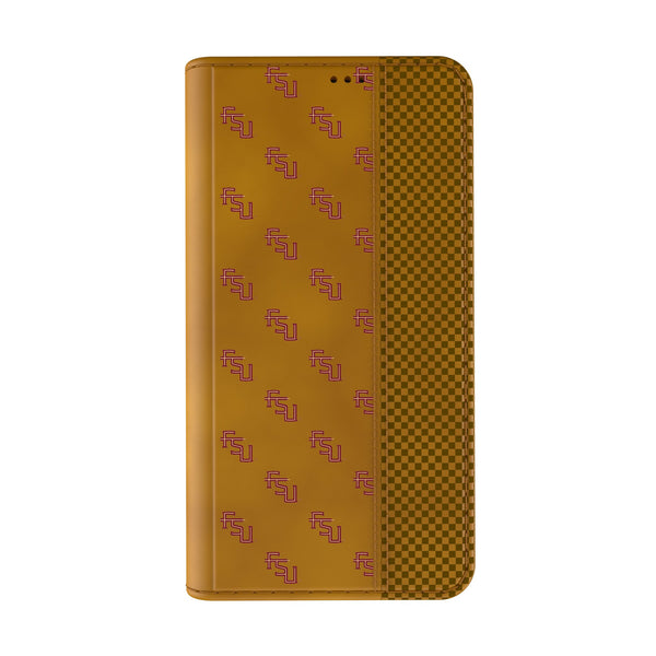 Florida State University Seminoles Fashion Pattern iPhone Folio Phone Case for Apple iPhone Closed.Jpg