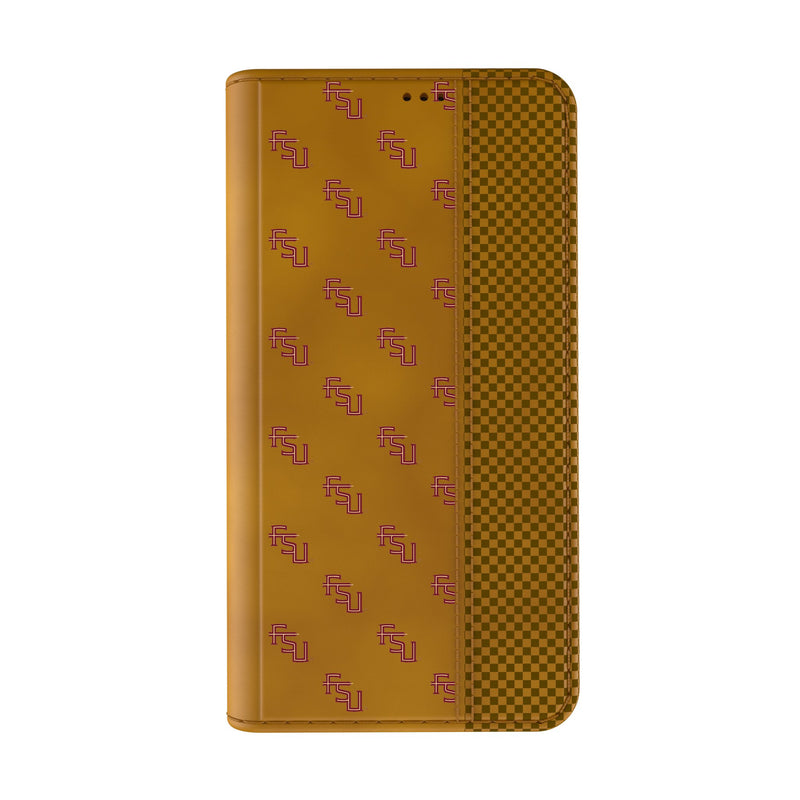 Florida State University Seminoles Fashion Pattern iPhone Folio Phone Case for Apple iPhone Closed.Jpg