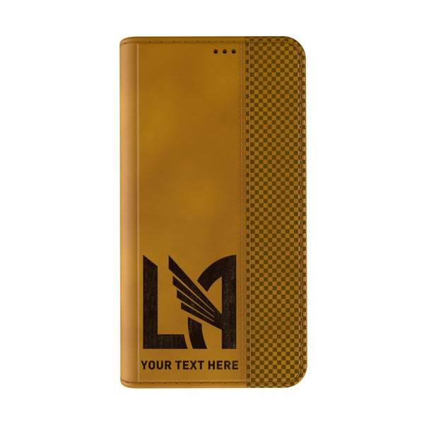 Los Angeles Football Club Personalized Burn iPhone Folio Phone Case for Apple iPhone Closed.Jpg